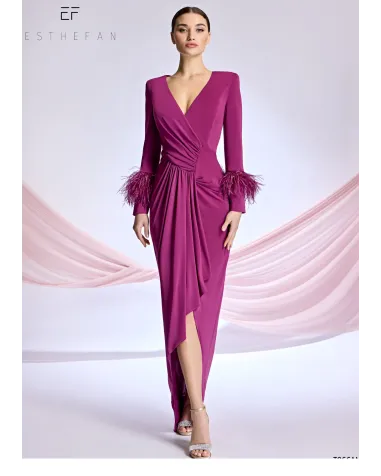 Vestido Largo Drapeado Esthefan | Jayme Shop