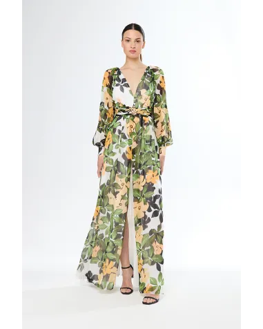 Vestido Largo Estampado Carla Ruiz | Jayme Shop