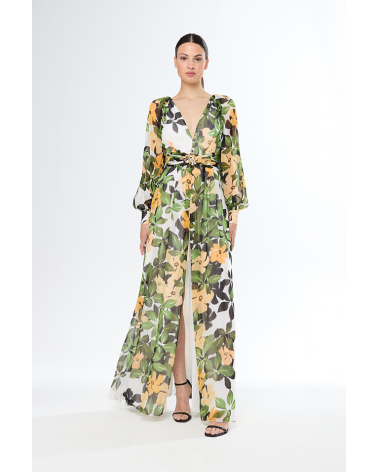 Vestido Largo Estampado Carla Ruiz | Jayme Shop