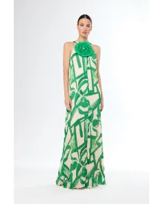 Vestido Largo Plisado Carla Ruiz | Jayme Shop 2