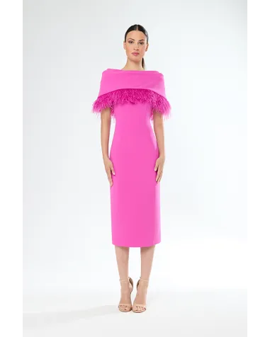 Vestido Midi Bardot Carla Ruiz | Jayme Shop