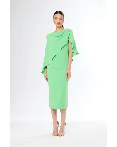 Vestido con Capa Carla Ruiz | Jayme Shop