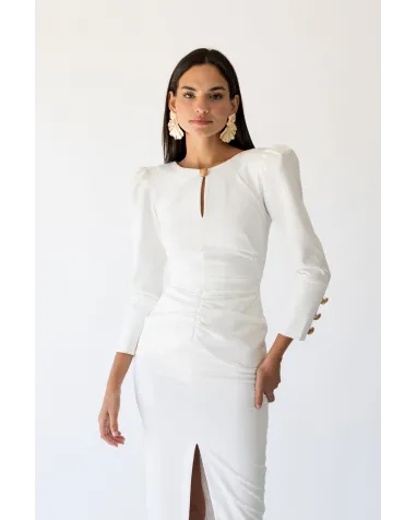 Vestido Midi Blanca Martín | Jayme Shop
