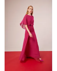 Vestido Largo con Capelina Carla Ruiz | Jayme Shop 2