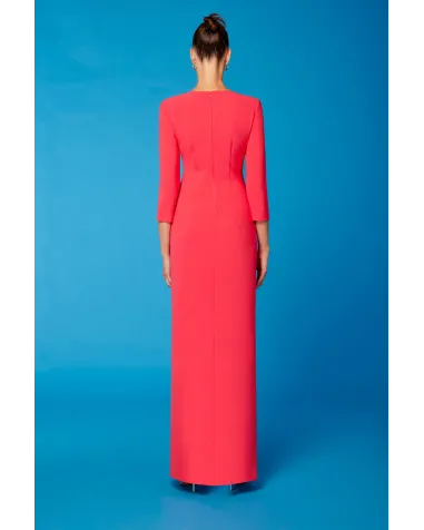 Vestido Largo Drapeado Carla Ruiz | Jayme Shop