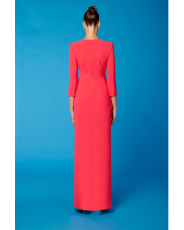 Vestido Largo Drapeado Carla Ruiz | Jayme Shop