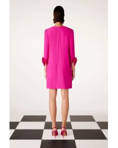 Vestido Recto con Aplique de Flor Carla Ruiz | Jayme Shop 2