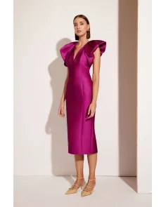 Vestido Midi Aletas Carla Ruiz | Jayme Shop