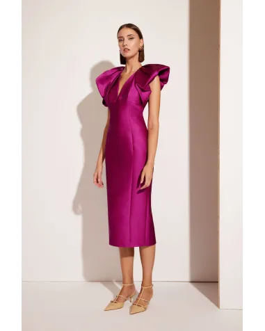 Vestido Midi Aletas Carla Ruiz | Jayme Shop