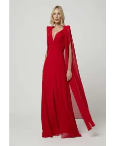 Vestido Largo con Capa Laura Bernal | Jayme Shop