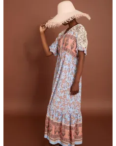 Vestido Largo con Encaje Meisïe | Jayme Shop