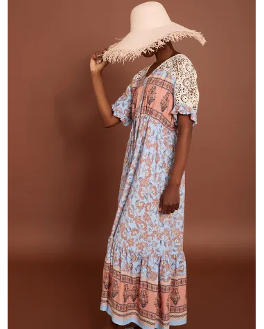 Vestido Largo con Encaje Meisïe | Jayme Shop