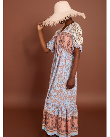 Vestido Largo con Encaje Meisïe | Jayme Shop