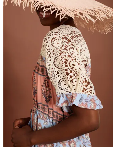 Vestido Largo con Encaje Meisïe | Jayme Shop