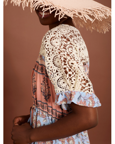 Vestido Largo con Encaje Meisïe | Jayme Shop