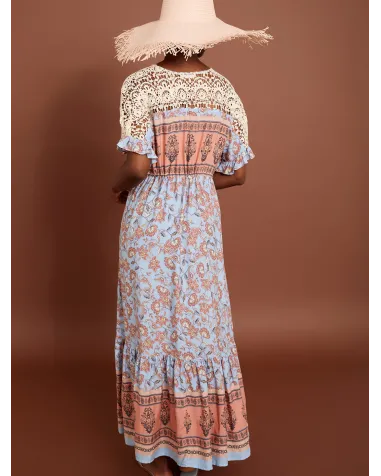 Vestido Largo con Encaje Meisïe | Jayme Shop