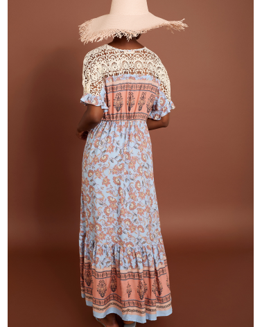 Vestido Largo con Encaje Meisïe | Jayme Shop