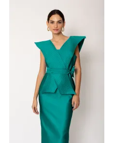 Vestido Efecto Cruzado Blanca Martín | Jayme Shop