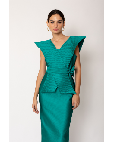 Vestido Efecto Cruzado Blanca Martín | Jayme Shop