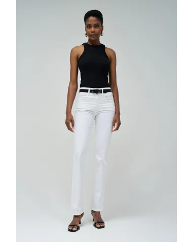 Pantalón Straight Blanco Salsa Jeans | Jayme Shop