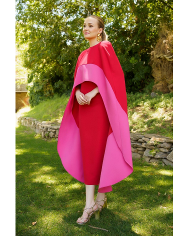 Vestido Con Capa Anna Moon | Jayme Shop