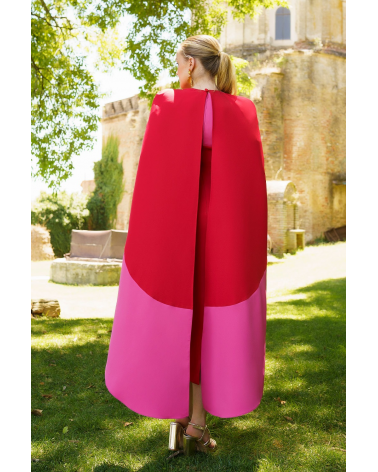 Vestido Con Capa Anna Moon | Jayme Shop