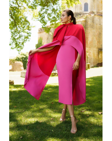 Vestido Con Capa Anna Moon | Jayme Shop