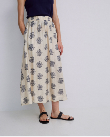 Falda Midi Estampada Yerse| Jayme Shop