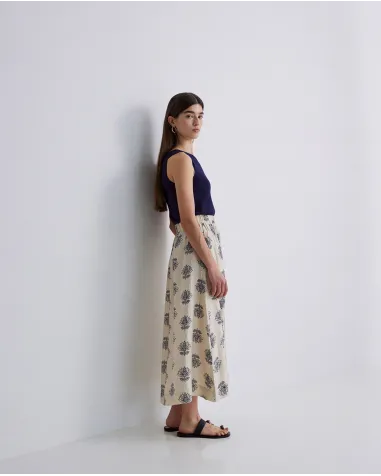 Falda Midi Estampada Yerse| Jayme Shop