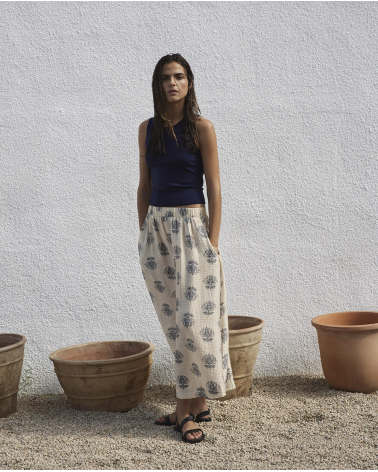 Falda Midi Estampada Yerse| Jayme Shop