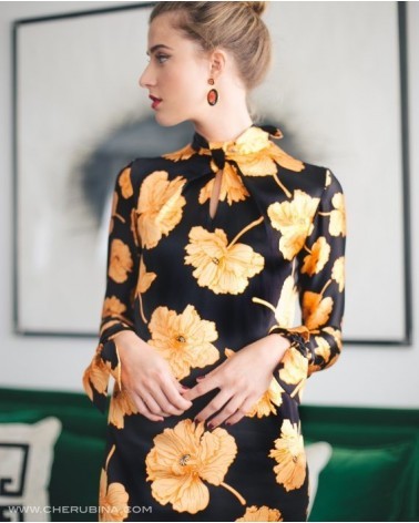 Vestido Corto Seda Cherubina | Jayme Shop