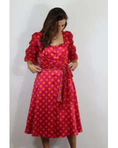 Vestido A media Pierna Lunares Charo Azcona | Jayme Shop