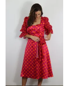 Vestido A media Pierna Lunares Charo Azcona | Jayme Shop 2