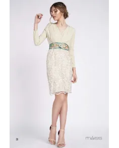 Vestido Corto Falda Bordada Máss Matilde Cano | Jayme Shop