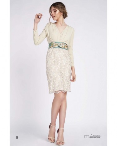 Vestido Corto Falda Bordada Máss Matilde Cano | Jayme Shop