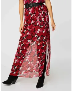 Falda Larga Estampada Morgan | Jayme Shop