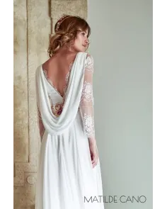 Vestido de Novia Encaje en Mangas Matilde Cano | Jayme Shop