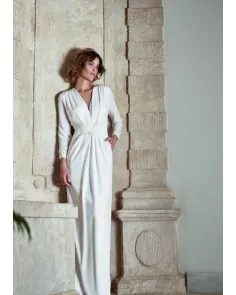 Vestido de Novia Falda Brocada Matilde Cano | Jayme Shop 2