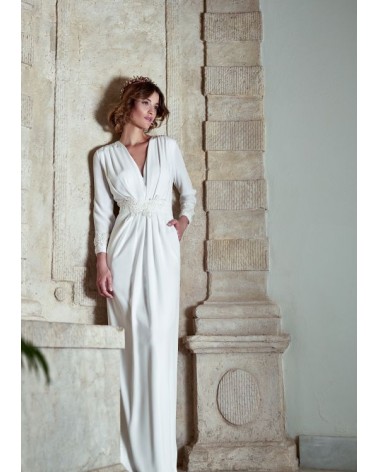 Vestido de Novia Falda Brocada Matilde Cano | Jayme Shop