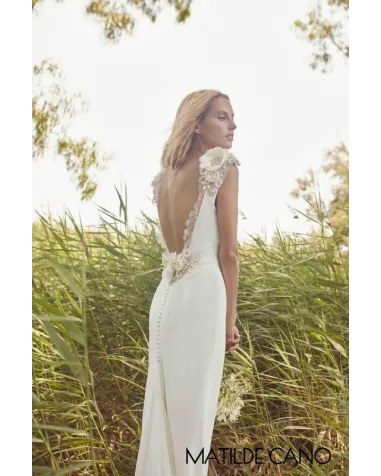 Vestido de Novia Con Apliques Joya Matilde Cano | Jayme Shop