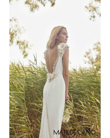 Vestido de Novia Con Apliques Joya Matilde Cano | Jayme Shop