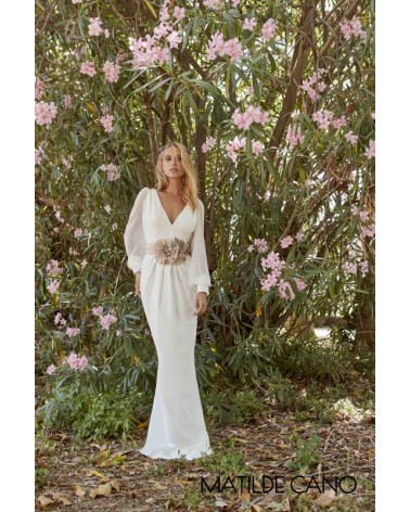 Vestido de Novia Mangas Globo Matilde Cano | Jayme Shop