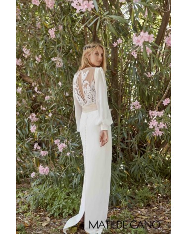 Vestido de Novia Mangas Globo Matilde Cano | Jayme Shop