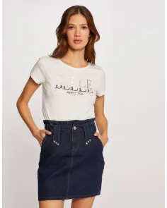 Falda Corta Vaquera Morgan | Jayme Shop