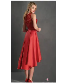 Vestido Con Sobrefalda Bordado Angela Ariza | Jayme Shop 2