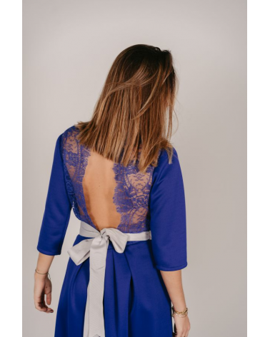 Vestido con Espalda de Encaje Máss Matilde Cano | Jayme Shop