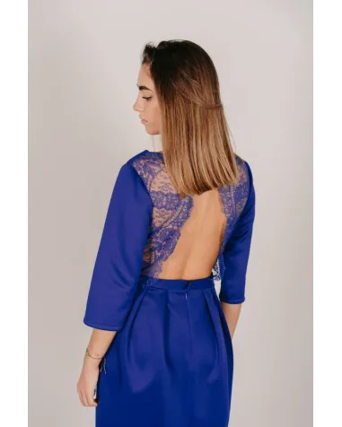 Vestido con Espalda de Encaje Máss Matilde Cano | Jayme Shop