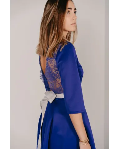 Vestido con Espalda de Encaje Máss Matilde Cano | Jayme Shop