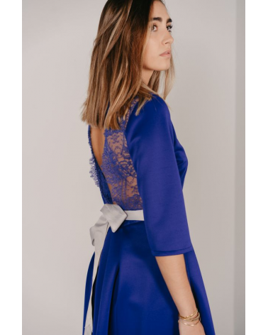 Vestido con Espalda de Encaje Máss Matilde Cano | Jayme Shop