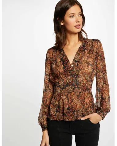 Blusa Estampada de Manga Larga Morgan | Jayme Shop